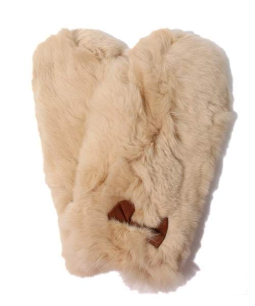 Another Edition（アナザーエディション）の「CASSELINI FUR RBN MTN（手袋・レディース・ナチュラル/ブラウン・フリー）」の2枚目の写真