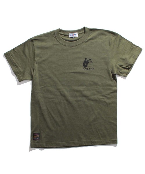 ROTAR（ローター）の「Life is Beautiful Tee / プリントTシャツ / バックプリント（Tシャツ/カットソー・メンズ・ホワイト/カーキ/スミクロ・SMALL/MEDIUM/LARGE/X-LARGE）」の18枚目の写真