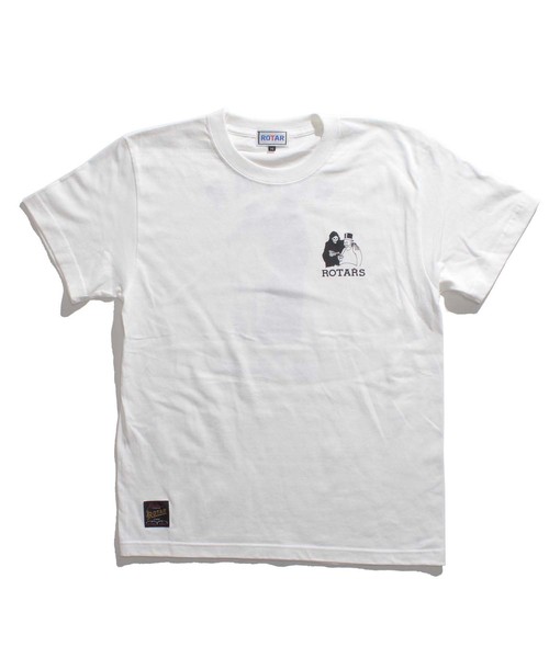 ROTAR（ローター）の「Life is Beautiful Tee / プリントTシャツ / バックプリント（Tシャツ/カットソー・メンズ・ホワイト/カーキ/スミクロ・SMALL/MEDIUM/LARGE/X-LARGE）」の21枚目の写真