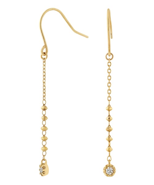 K18イエローゴールド　ダイヤモンド ピアス