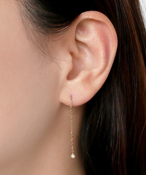 ひばち ヴァンドーム青山 ゴールド ダイヤピアスk18 VENDOME AOYAMA