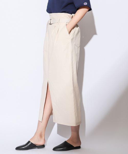 CIAOPANIC（チャオパニック）の「綿ツイルツータックタイトスカート（スカート・レディース・ベージュ/レッド/アイボリー・FREE）」の17枚目の写真