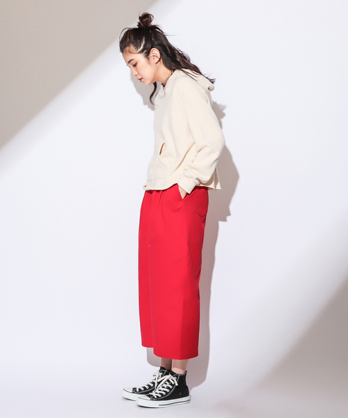 CIAOPANIC（チャオパニック）の「綿ツイルツータックタイトスカート（スカート・レディース・ベージュ/レッド/アイボリー・FREE）」の22枚目の写真