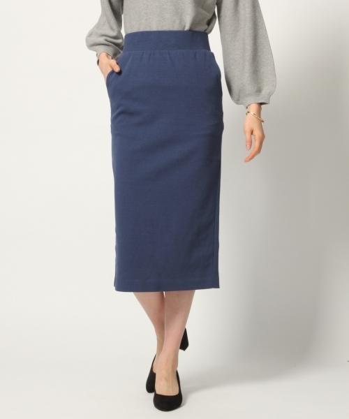 GLOBAL WORK（グローバルワーク）の「【WEB LIMITED有】カットタイトスカート/780755（スカート・レディース・ブラック/ベージュ/ブルー/ピンク系その他6/ライトグレー/レッド/ダークブルー/グリーン・LARGE/MEDIUM/X-LARGE）」の2枚目の写真