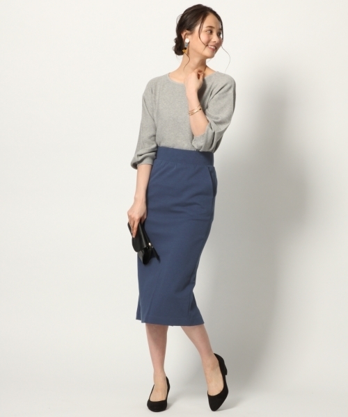 GLOBAL WORK（グローバルワーク）の「【WEB LIMITED有】カットタイトスカート/780755（スカート・レディース・ブラック/ベージュ/ブルー/ピンク系その他6/ライトグレー/レッド/ダークブルー/グリーン・LARGE/MEDIUM/X-LARGE）」の18枚目の写真