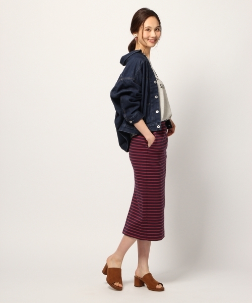 GLOBAL WORK（グローバルワーク）の「【WEB LIMITED有】カットタイトスカート/780755（スカート・レディース・ブラック/ベージュ/ブルー/ピンク系その他6/ライトグレー/レッド/ダークブルー/グリーン・LARGE/MEDIUM/X-LARGE）」の22枚目の写真