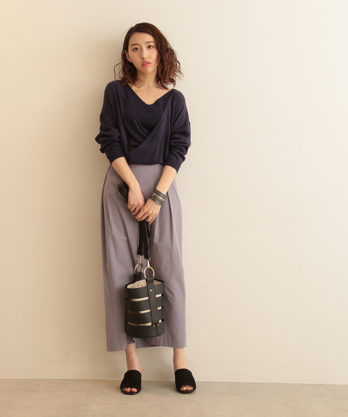 FREE'S MART(フリーズマート)の「スリットロングペンシルスカート(スカート・レディース・ベージュ/イエロー/ブルー・SMALL/MEDIUM)」の22枚目の写真