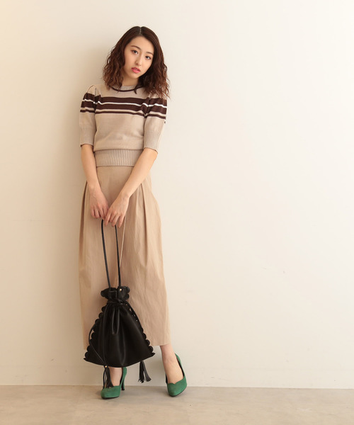 FREE'S MART(フリーズマート)の「スリットロングペンシルスカート(スカート・レディース・ベージュ/イエロー/ブルー・SMALL/MEDIUM)」の7枚目の写真