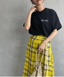 [GYMPHLEX/ジムフレックス] ロゴ刺繍Tシャツ