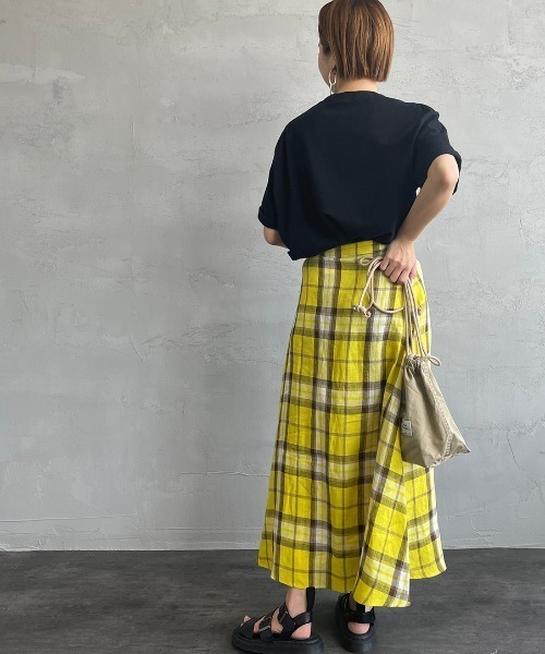 GYMPHLEX（ジムフレックス）の「[GYMPHLEX/ジムフレックス] ロゴ刺繍Tシャツ（Tシャツ/カットソー・レディース・ホワイト/グレー/ネイビー/ホワイト×ネイビー/ブラック/ベージュ/ホワイト×カーキブラウン/チャコール/ライトベージュ・14/L/M）」の21枚目の写真