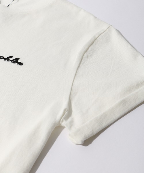 GYMPHLEX（ジムフレックス）の「[GYMPHLEX/ジムフレックス] ロゴ刺繍Tシャツ（Tシャツ/カットソー・レディース・ホワイト/グレー/ネイビー/ホワイト×ネイビー/ブラック/ベージュ/ホワイト×カーキブラウン/チャコール/ライトベージュ・14/L/M）」の13枚目の写真