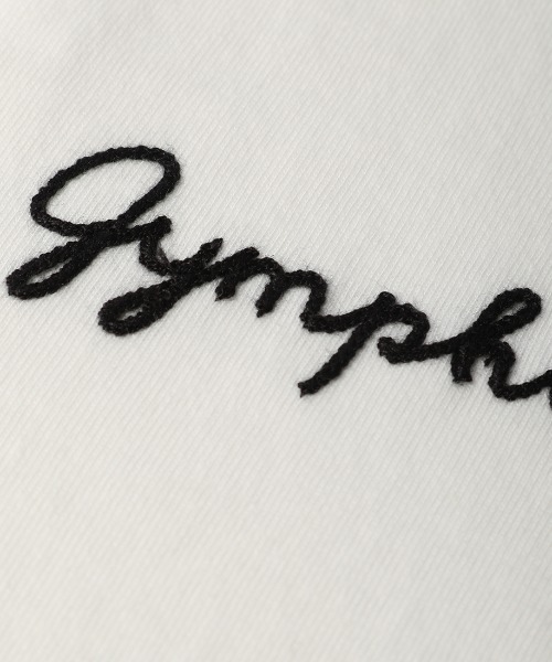 GYMPHLEX（ジムフレックス）の「[GYMPHLEX/ジムフレックス] ロゴ刺繍Tシャツ（Tシャツ/カットソー・レディース・ホワイト/グレー/ネイビー/ホワイト×ネイビー/ブラック/ベージュ/ホワイト×カーキブラウン/チャコール/ライトベージュ・14/L/M）」の12枚目の写真