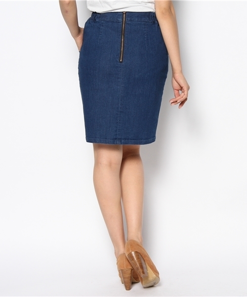 Chico（チコ）の「ﾀｲﾄｽｶｰﾄ（スカート・レディース・ブラック×ホワイト/ネイビー/ブルー・FREE）」の11枚目の写真