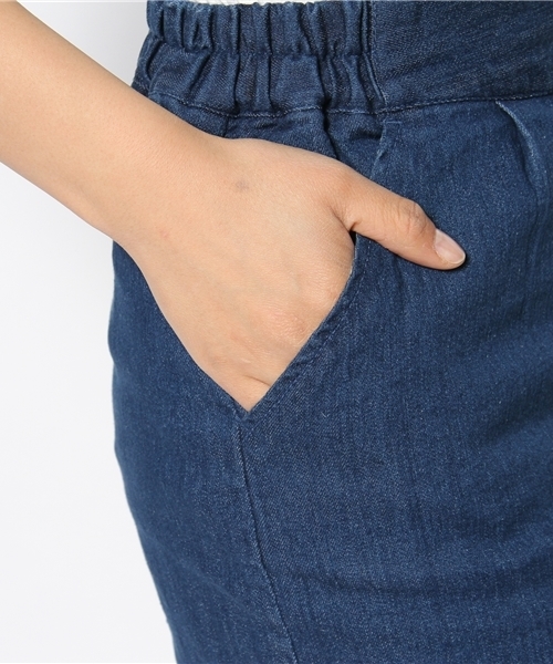 Chico（チコ）の「ﾀｲﾄｽｶｰﾄ（スカート・レディース・ブラック×ホワイト/ネイビー/ブルー・FREE）」の6枚目の写真