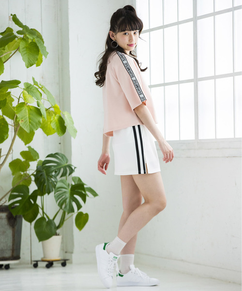 WEGO（ウィゴー）の「WEGO/サイドラインスカパン（スカート・レディース・ホワイト/ネイビー/ブラック系その他/ブラック/イエロー/その他1・FREE）」の7枚目の写真