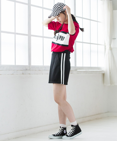 WEGO（ウィゴー）の「WEGO/サイドラインスカパン（スカート・レディース・ホワイト/ネイビー/ブラック系その他/ブラック/イエロー/その他1・FREE）」の13枚目の写真