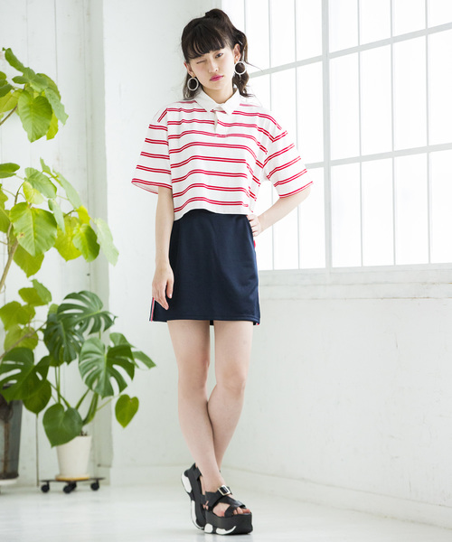 WEGO（ウィゴー）の「WEGO/サイドラインスカパン（スカート・レディース・ホワイト/ネイビー/ブラック系その他/ブラック/イエロー/その他1・FREE）」の17枚目の写真