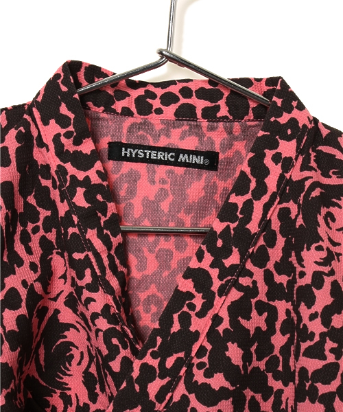 HYSTERIC MINI（ヒステリックミニ）の「Animal mini face camo 総柄 じんべえ（浴衣・キッズ・ブラック/イエロー/ピンク・100/120）」の13枚目の写真