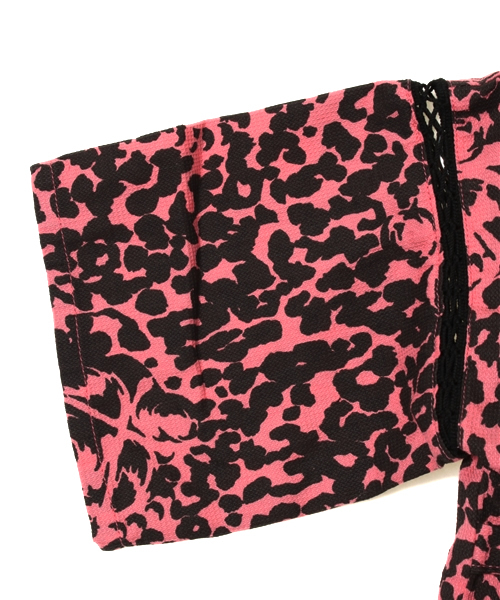 HYSTERIC MINI（ヒステリックミニ）の「Animal mini face camo 総柄 じんべえ（浴衣・キッズ・ブラック/イエロー/ピンク・100/120）」の11枚目の写真