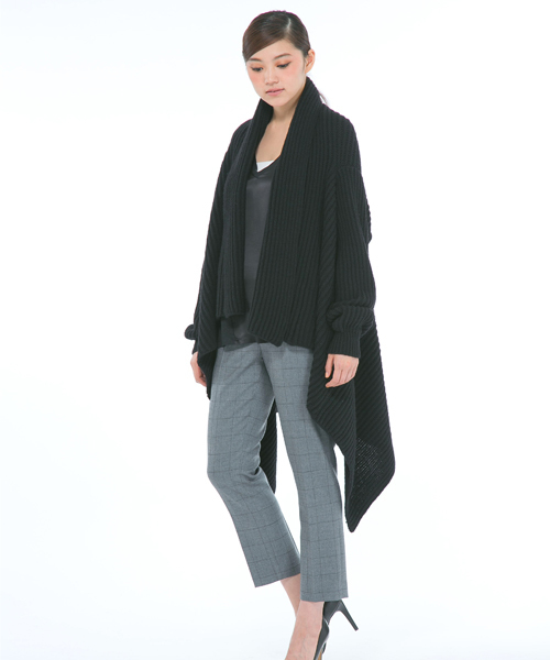 JOSEPH（ジョセフ）の「STRUCTURED KNIT カーディガン（カーディガン/ボレロ・レディース・グレー系/ブラック系/ダルブルー系・MEDIUM）」の8枚目の写真