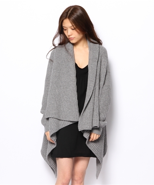 JOSEPH（ジョセフ）の「STRUCTURED KNIT カーディガン（カーディガン/ボレロ・レディース・グレー系/ブラック系/ダルブルー系・MEDIUM）」の4枚目の写真