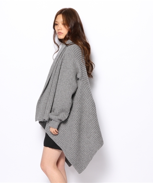 JOSEPH（ジョセフ）の「STRUCTURED KNIT カーディガン（カーディガン/ボレロ・レディース・グレー系/ブラック系/ダルブルー系・MEDIUM）」の5枚目の写真