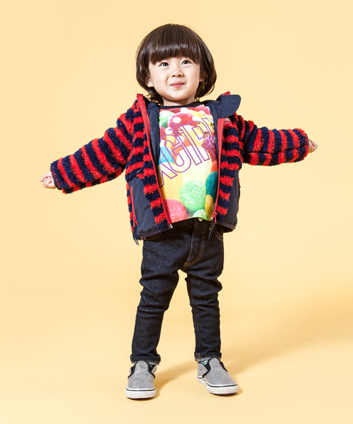X-girl Stages（エックスガールステージス）の「NEW STRETCH JEAN (4T～7Ｔ)（デニムパンツ・キッズ・インディゴブルー・4T/5T/6T）」の9枚目の写真