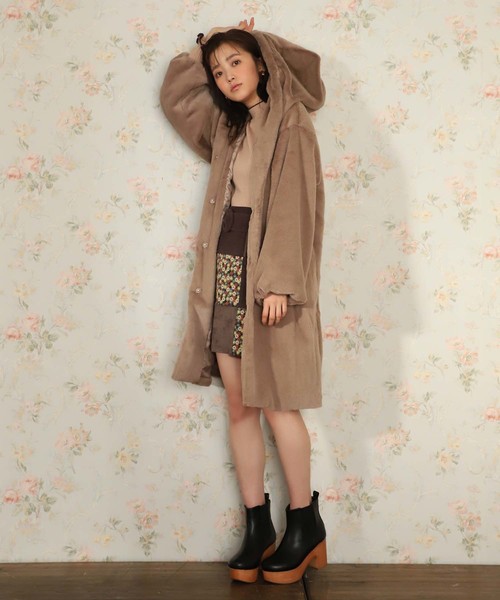 one after another NICE CLAUP（ワンアフターアナザーナイスクラップ）の「厚底サイドゴアブーツ（ブーツ・レディース・ブラック/ブラウン・SMALL/MEDIUM/LARGE）」の13枚目の写真