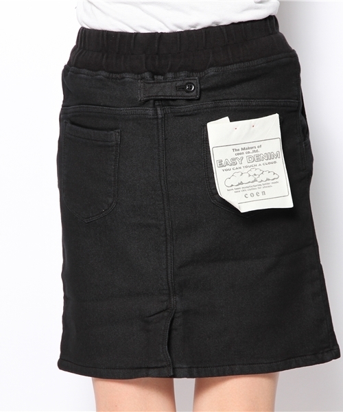 coen（コーエン）の「イージースウェットリブスカート（スカート・レディース・ブラック/ネイビー・MEDIUM/LARGE）」の6枚目の写真