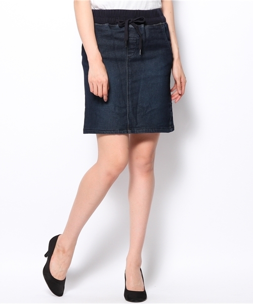 coen（コーエン）の「イージースウェットリブスカート（スカート・レディース・ブラック/ネイビー・MEDIUM/LARGE）」の12枚目の写真