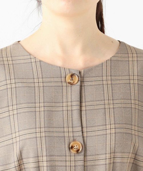 archives（アルシーヴ）の「ハトメリボンガウンワンピース（ワンピース・レディース・ブラウン/モカ/ベージュ/パープル/ラベンダー/ピンクベージュ・MEDIUM）」の9枚目の写真