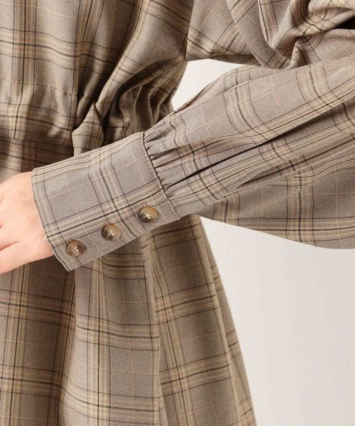 archives（アルシーヴ）の「ハトメリボンガウンワンピース（ワンピース・レディース・ブラウン/モカ/ベージュ/パープル/ラベンダー/ピンクベージュ・MEDIUM）」の10枚目の写真