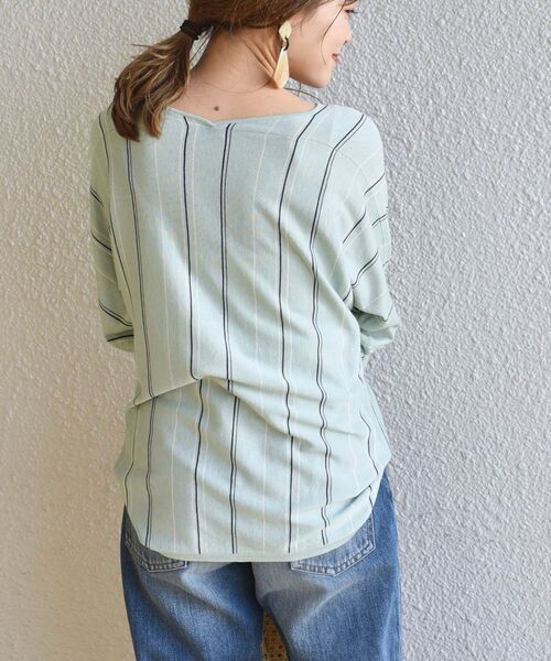 SHIPS for women - 【手洗い可能】コットンシルクドルマンニット SHIPS（シップス）の「〈手洗い可能〉コットンシルクドルマン