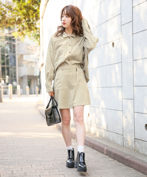 Heather（ヘザー）の「カイキンワイドシャツ長袖　 830710（シャツ/ブラウス・レディース・ホワイト系その他/ベージュ/グリーン/ブルー系その他・FREE）」の20枚目の写真