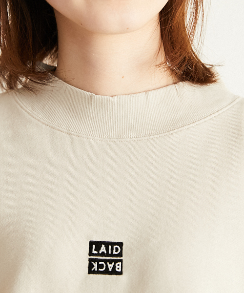 PairPair（ペアペア）の「裏毛ボックスロゴ刺繍ボリューム袖プルオーバー（Tシャツ/カットソー・レディース・ブラック/ベージュ・FREE）」の17枚目の写真