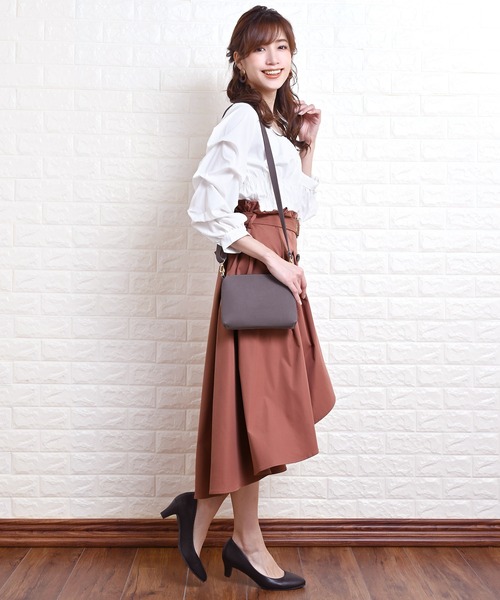 Primazel(プリマゼル)の「べっ甲バックルベルト付きフィッシュテールトレンチスカート(スカート・レディース・ベージュ/ブラック/マスタード/ブラウン系その他・M/L)」の21枚目の写真