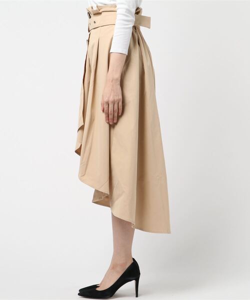 Primazel(プリマゼル)の「べっ甲バックルベルト付きフィッシュテールトレンチスカート(スカート・レディース・ベージュ/ブラック/マスタード/ブラウン系その他・M/L)」の17枚目の写真