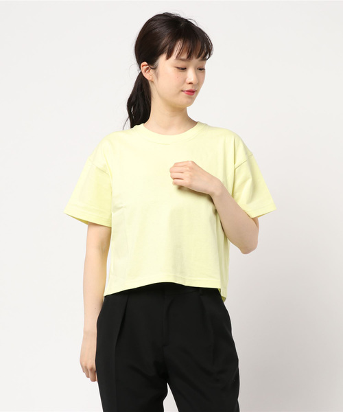 LOWRYS FARM（ローリーズファーム）の「ステッチショートＴＥＥ　832841（Tシャツ/カットソー・レディース・ブラック/オフホワイト/イエロー/グリーン・FREE）」の7枚目の写真