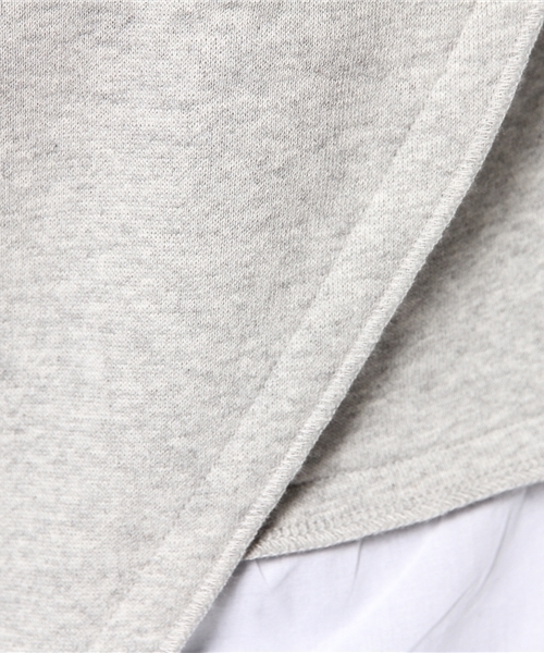 PLST（プラステ）の「レイヤード風切替スウェットプルオーバー（Tシャツ/カットソー・レディース・オフホワイト/ヘザーグレー/ネイビー・2）」の5枚目の写真