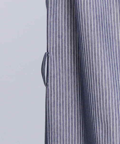 NARACAMICIE（ナラカミーチェ）の「ストライプジャージーシャツワンピース（シャツワンピース・レディース・ブラック/ブルー・MEDIUM/X-LARGE）」の14枚目の写真