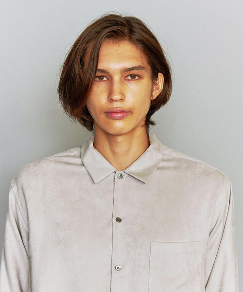 BEAUTY&YOUTH UNITED ARROWS(ビューティーアンドユースユナイテッドアローズ)の「BY スエードタッチ レギュラーカラー シャツ(シャツ/ブラウス・メンズ・ライトグレー/ブラック/ロイヤルブルー・MEDIUM/X-LARGE/SMALL/LARGE)」の18枚目の写真