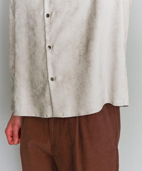 BEAUTY&YOUTH UNITED ARROWS(ビューティーアンドユースユナイテッドアローズ)の「BY スエードタッチ レギュラーカラー シャツ(シャツ/ブラウス・メンズ・ライトグレー/ブラック/ロイヤルブルー・MEDIUM/X-LARGE/SMALL/LARGE)」の16枚目の写真