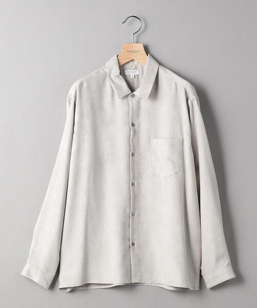 BEAUTY&YOUTH UNITED ARROWS(ビューティーアンドユースユナイテッドアローズ)の「BY スエードタッチ レギュラーカラー シャツ(シャツ/ブラウス・メンズ・ライトグレー/ブラック/ロイヤルブルー・MEDIUM/X-LARGE/SMALL/LARGE)」の6枚目の写真