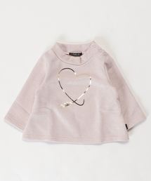 Caldia | ＜日本製＞ラメ裏毛ハート箔プリントトレーナー(スウェット)