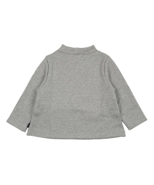 Caldia（カルディア）の「ラメ裏毛ハート箔プリントトレーナー（スウェット・キッズ・グレー/ピンク・90/100/110/120/80/130/140）」の8枚目の写真