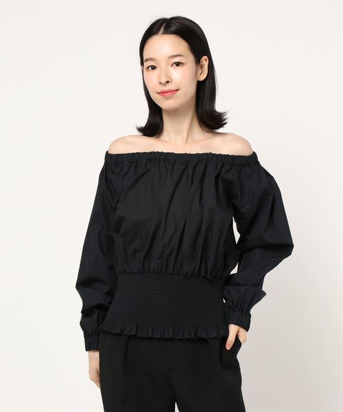 Terre ウエストシャーリングオフショル風ブラウス シャツ ブラウス Tite トップス シャツ ブラウス Marechal The Store ティテ インザ ストア のファッション In テル Tite マルシャル