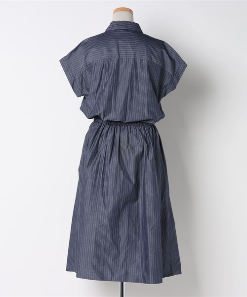 セール ブランド古着 ストライプ柄シャツワンピース シャツワンピース Babylone バビロン のファッション通販 Zozoused