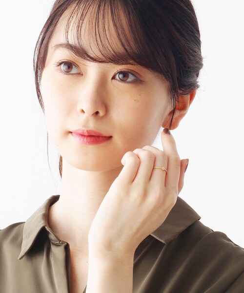 COCOSHNIK(ココシュニック)の「K10ダイヤモンド しのぎ6本爪リング(リング・レディース・アイボリー系・10号/12号/8号)」の10枚目の写真