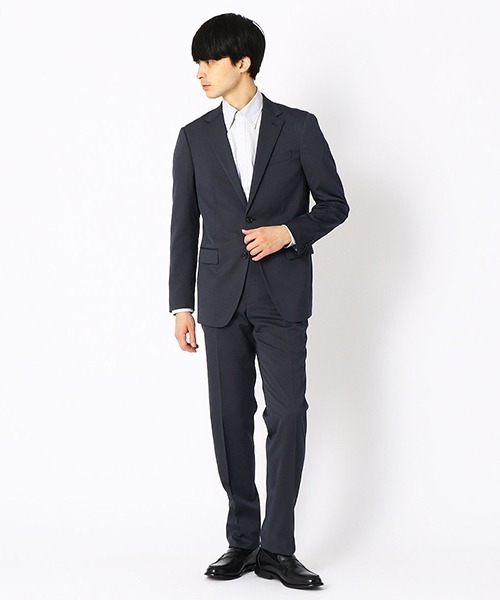 【コムサイズム】黒スーツ6点セット　140cm マイクロチェック スーツ(110-130cm) （セットアップ）｜COMME