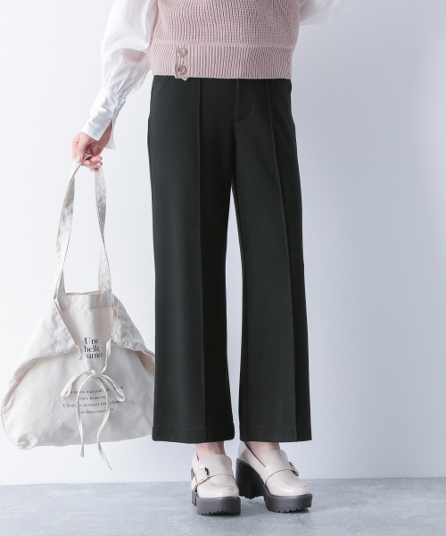 Heather（ヘザー）の「センタータックスラックス　876187（スラックス・レディース・ブラック/ブラウン/パープル系その他・S/M）」の2枚目の写真